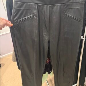 Ci Sono Black Faux Leather Trousers